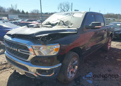 2022 Ram 1500 Big Horn 4X2 5'7 Box from USA, damaged, VIN 1C6RREFG4NN253600